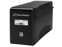 PowerWalker UPS LINE-INTERACTIVE 650 VA 1x IEC C13, 2x UK OUT, RJ11 IN/OUT, USB, LCD