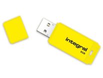 Integral pamięć USB NEON 8GB USB 2.0 - kolor żółty