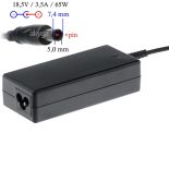 Akyga zasilacz do laptopa AK-ND-03 18.5V/3.5A 65W 7.4x5.0 mm + pin HP