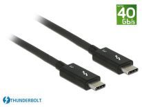 DeLOCK Kabel Thunderbolt 3 (40 Gb/s) USB-C wtyk M>M pasywny, 0.5m, 5A, czarny