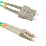 Qoltec Optic Patchcord LC/UPC - SC/UPC , Multimode , 50/125 , OM4 , Duplex , 1m