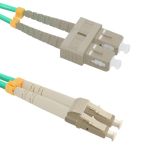 Qoltec Optic Patchcord LC/UPC - SC/UPC , Multimode , 50/125 , OM4 , Duplex , 2m