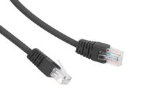 Gembird patchcord RJ45, osłonka zalewana, kat. 6, UTP, 0.25m, czarny