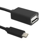 Qoltec Kabel USB 3.1 typ C męski , USB 2.0 A żeński , 0.25m