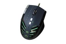 KeepOut MYSZ GAMING X8 LASER 6000DPI 9 BUTTONS BLACK USB 9x2,4gram weights