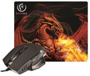 rebeltec RED DRAGON zestaw gamingowy mysz + podkładka