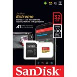 SanDisk EXTREME microSDHC 32 GB 100/60 MB/s A1 C10 V30 UHS-I U3 Mobile