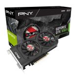 PNY Technologies GeForce GTX 1050 Ti XLR8 OC GAMING 2, 4GB GDDR5 (128 Bit), HDMI, DVI, DP