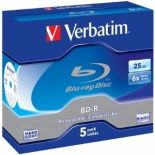 Verbatim BD-R 25GB 6x (jewel case, 5szt, Scratchguard Plus)