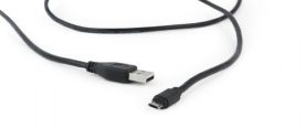 Gembird kabel dwustronny micro USB do USB 2.0 AM1.8M, czarny, blister