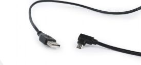 Gembird kabel kątowy dwustronny micro USB do USB 2.0 AM 1.8M, czarny, blister