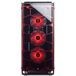 Corsair Obudowa Komputerowa Crystal Series 570X RGB ATX Mid-Tower, Czerwona