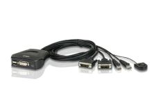 Aten PRZEŁĄCZNIK KVM 2 PORTY USB DVI CS22D