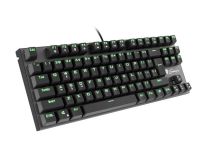 NATEC Klawiatura GENESIS THOR 300 TKL GAMING Zielone podświetlenie USB, US layout