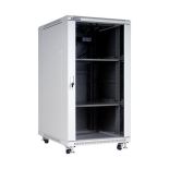 Linkbasic szafa stojąca rack 19'' 22U 600x800mm szara (drzwi przednie szklane)