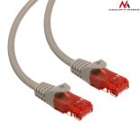 Maclean MCTV-300SPrzewód kabel patchcord UTP cat6 wtyk-wtyk 0,5m szary