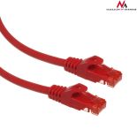 Maclean MCTV-300R Przewód kabel patchcord UTP cat6 wtyk-wtyk 0,5m czerwony