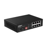 Edimax 8x 10/100Mbps Switch, 4x PoE, ext. power, 802.3af, 48W budget (15,4/p.)