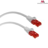 Maclean MCTV-301W Przewód kabel patchcord UTP cat6 wtyk-wtyk 1m biały