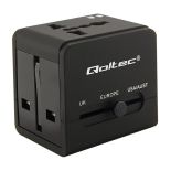 Qoltec Uniwersalny adapter podróżny 10.5W , 5V , 2.1A , 2xUSB