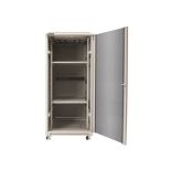 Linkbasic szafa stojąca rack 19'' 27U 600x1000mm szara (drzwi przednie szklane)