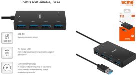 Acme Koncentrator HUB USB 3.0 4 porty HB520