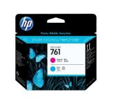 HP 761 Magenta and Cyan Printhead