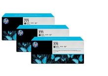 HP no.771 3-pack Matte Black Designjet Ink Cartridges (775ml, Designjet Z6200)