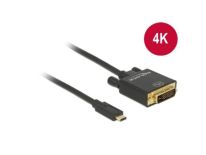 DeLOCK Kabel USB Type-C (M)>DVI 24+1 (M) (tryb alternatywny DP) 4K 30Hz 1m czarn