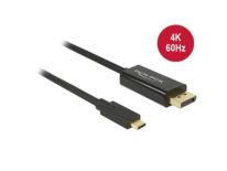 DeLOCK Kabel USB Type-C (M)>DP(M) (tryb alternatywny DP) 4K 60 Hz 1m czarny