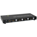 Techly 4-portowy przełącznik KVM HDMI/USB 4x1 z audio