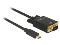 DeLOCK Kabla USB Type-C (M) > VGA (M) (tryb alternatywny DP) Full HD 1080p, 2m