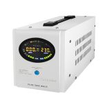 Qoltec Inverter/ Zasilacz awaryjny Pure Sine Wave 700W 1000VA LCD biały