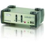 Aten CS1732B 2-Port USB 2.0 KVMP Switch OSD (2x USB Cables, 2-port Hub, Audio)