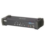 Aten CS1764A 4-Port DVI USB 2.0 KVMP Switch (4x DVI-D Cables, 2-port Hub, Audio)