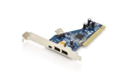 Digitus Kontroler Firewire (400) PCI, 2x6pin. 1x4pin Wew., 1x6pin Zew. IEEE1394a