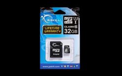 GSkill Karta Pamięci Micro SDHC 32GB Class 10 UHS-1 + adapter