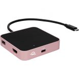 OWC USB-C Travel Dock (5 portów, pass through 60W) Rose Gold