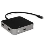 OWC USB-C Travel Dock (5 portów, pass through 60W) Space Gray