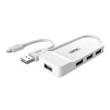 Unitek Hub 4x USB2.0 OTG -USB/microUSB, Y-2133