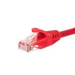 Netrack patchcord RJ45 (osłonka zalewana, kat 5e UTP, 0.25m, czerwony)