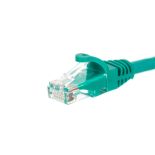 Netrack patchcord RJ45 (osłonka zalewana, kat 5e UTP, 0.25m, zielony)