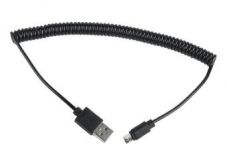 Gembird kabel micro USB 2.0 AM-Micro Spirala 1.8m czarny