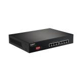 Edimax 8x 10/100 PoE+ Switch, 802.3at/af, 130W budget (30W/port), DIP Switch