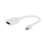 Gembird adapter Displayport mini(M) -> Displayport(F), czarny, na kablu 10cm