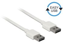 DeLOCK Kabel USB AM-AM 2.0 0.5m Easy-USB Biały