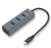 iTec i-tec USB-C Metal 4-portowy HUB 4x USB 3.0 pasywny