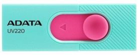 A-Data Adata Flash Drive UV220, 8GB, USB 2.0, green and pink