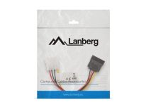 LANBERG kabel zasilający MOLEX(F)->SATA(M) 15cm