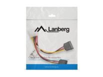 LANBERG kabel zasilający MOLEX(F)->SATA(F) x2 15cm